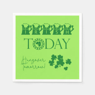 Irländska idag, nunyj St. Patrick's Day Party Pappersservett