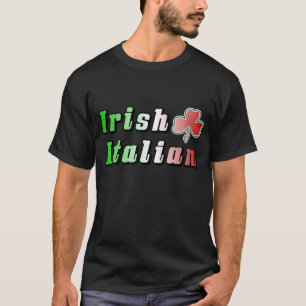 Irländska italienska flaggaShamrockSts Patrick da T Shirt