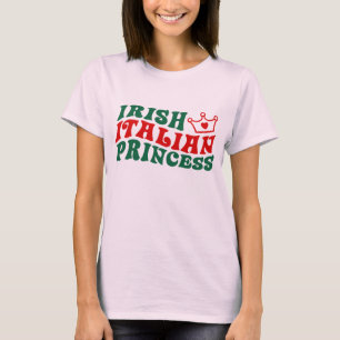 Irländska italienska prinsessa t-shirt
