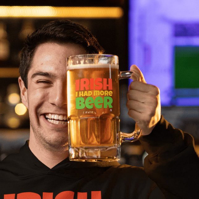 Irländska Jag hade mer öl, frostat glas Mugg (Skapare uppladdad)