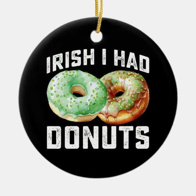 Irländska jag hade munkälskare rolig St Patricks d Julgransprydnad Keramik (Framsidan)