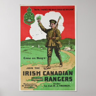 Irländska kanadensiska Skogsväktare Poster