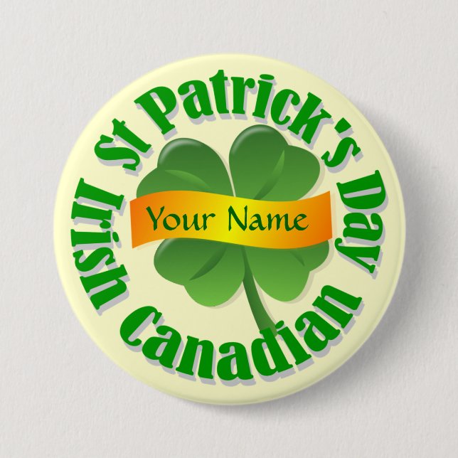 Irländska kanadensiska St Patrick's Knapp (Framsida)
