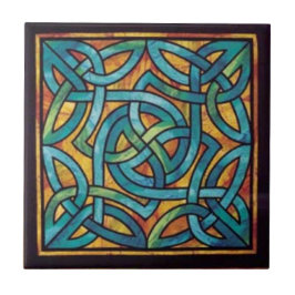 Irländska keltiska Knot Design Ceramic Tile Kakelplatta