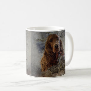Irländska konstnärer med träkuk kaffemugg