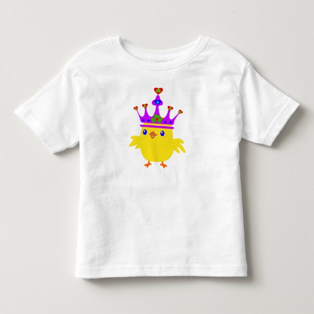 ♫ irländska Kung Chicken Småbarn Jersey T-Shirt ♥  (Framsida)