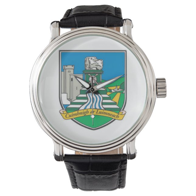 Irländska län herrklockor Co.Limerick Armbandsur (Framsida)
