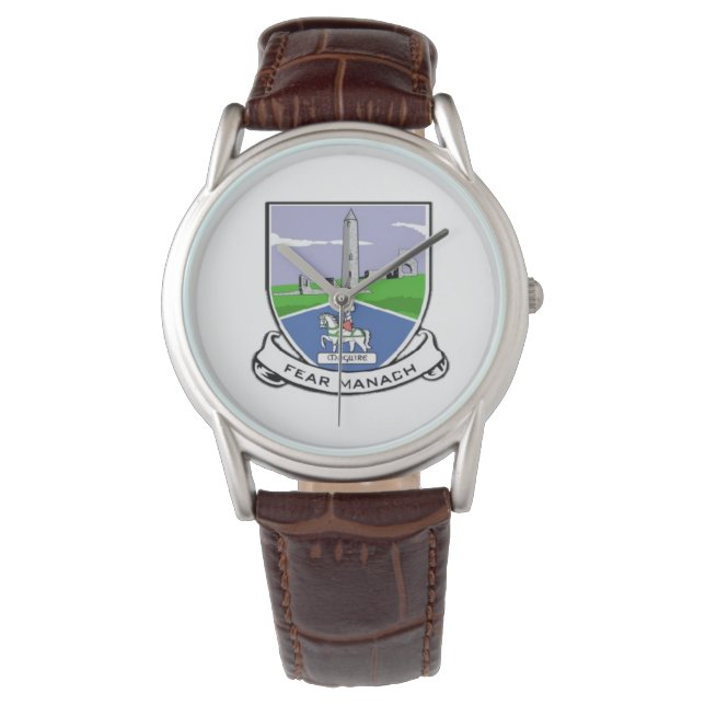Irländska länsmänsklockor Co.Fermanagh. Armbandsur (Framsida)