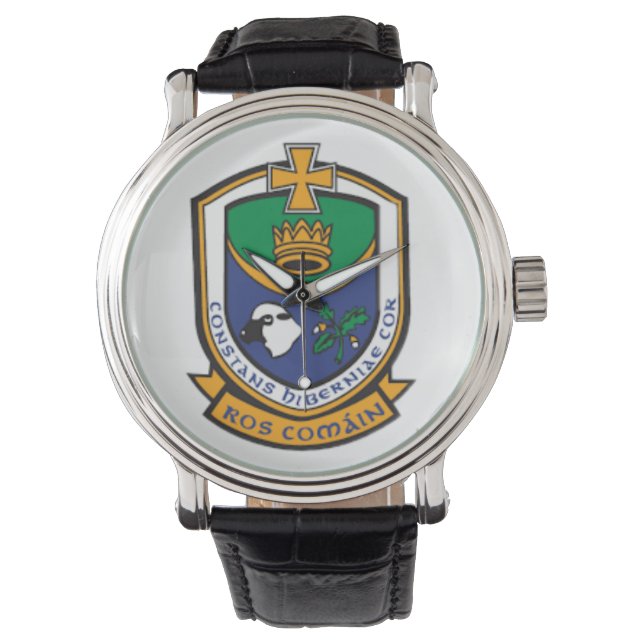 Irländska länsmänsklockor Co.Roscommon . Armbandsur (Framsida)