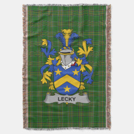 Irländska Lecky eller Lackey Coat of Arms familjev Filt