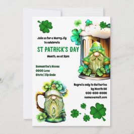 Irländska Leprechaun beerfest-gle-schaktfartyg Inbjudningar