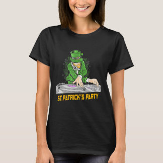 Irländska Leprechaun Dj Saint patrick's day Party T Shirt