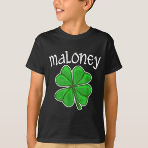 Irländska Maloney Lucky Clover Saint Patrick's Day T Shirt