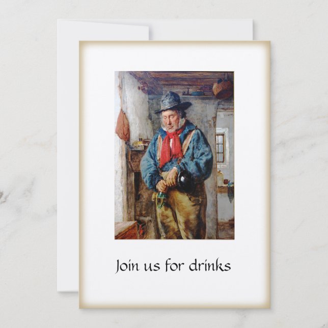 Irländska man- & Whiskeycocktail partycoctailar Inbjudningar (Framsida)