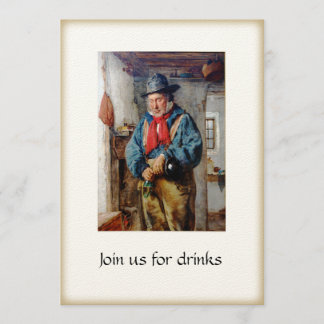 Irländska man- & Whiskeycocktail partycoctailar Inbjudningar