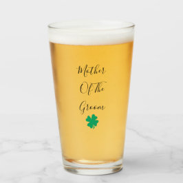 Irländska Mor i Groom Bröllop St patricks day Glaskopp