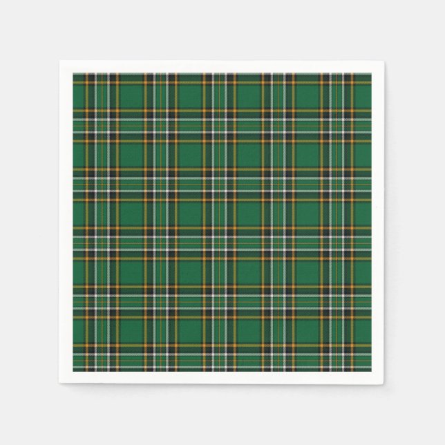 Irländska nationella tartan pappersservett (Framsidan)