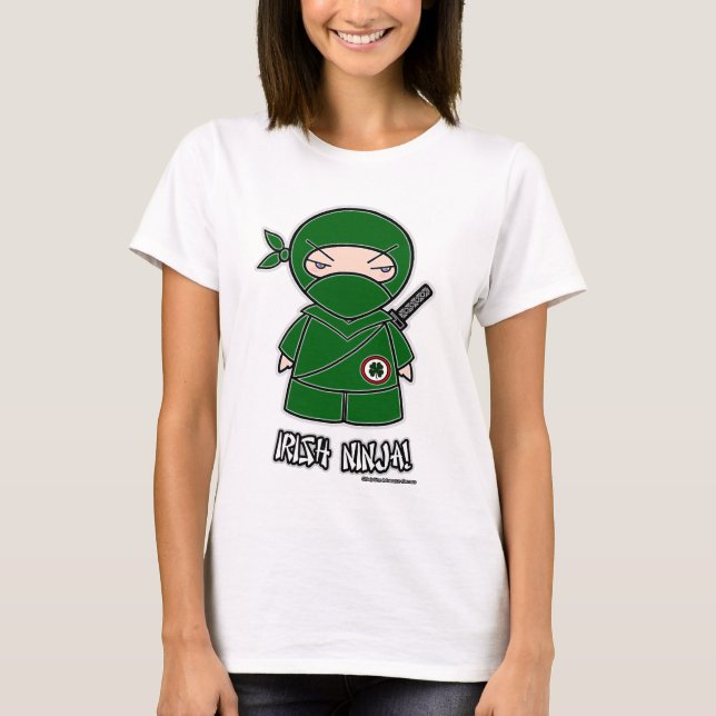 Irländska Ninja! T-tröja Tee Shirt (Framsida)