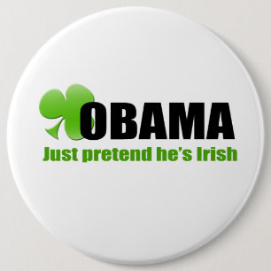 Irländska Obama knäppas Knapp