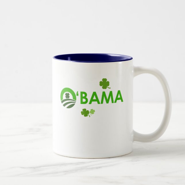 Irländska O'Bama Två-Tonad Mugg (Höger)