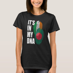 Irländska och bangladeshi Mix DNA Flagga Heritage T Shirt