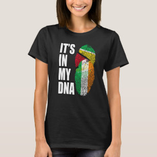 Irländska Och Guyanska Mix DNA Flagga Arv T Shirt