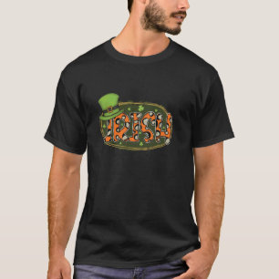 Irländska Och Vilda St. Paddys Dag Leopard Djur Fr T Shirt