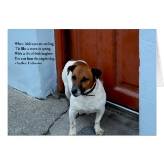 Irländska ögon hälsningskort
