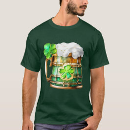 Irländska ölbutiker Sláinte schrock klöver Eire T Shirt