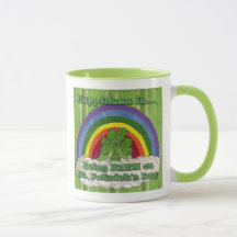 Irländska på St patrick's day-kaffe Mugg