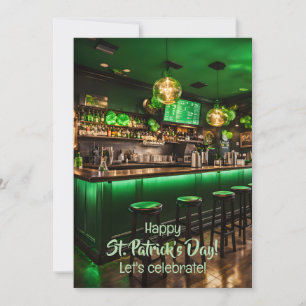 Irländska pub-redot för St. Patrick's Day party Inbjudningar