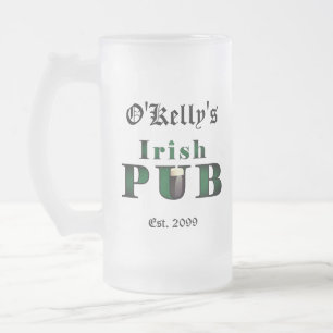 Irländska pubglasögon Pub Tavern Frosted Beer Mugg