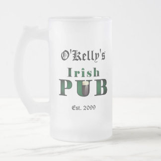 Irländska pubglasögon Pub Tavern Frosted Beer Mugg