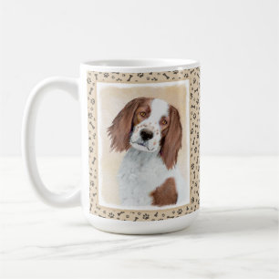 Irländska röda och vita bokstäver - originalbil kaffemugg
