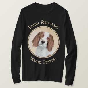 Irländska röda och vita bokstäver - originalbild t shirt