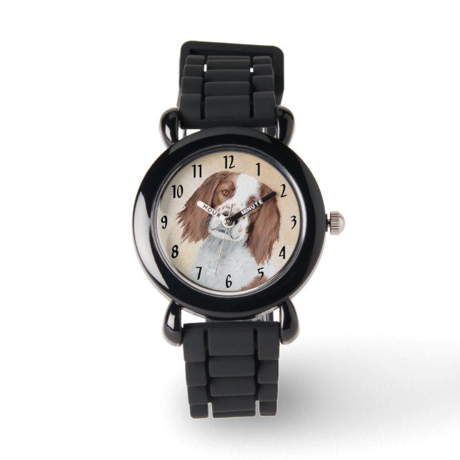Irländska röda och vita bokstäver - Originalteckni Armbandsur (Framsida)