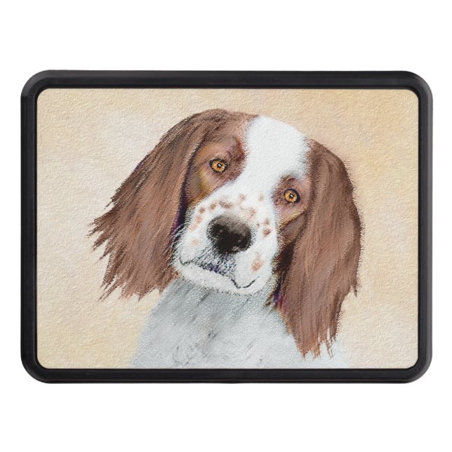 Irländska röda och vita bokstäver - Originalteckni Dragkroksskydd (Framsidan)