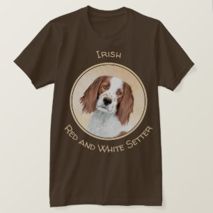 Irländska röda och vita bokstäver - Originalteckni T Shirt