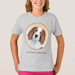 Irländska röda och vita bokstäver - Originalteckni T Shirt