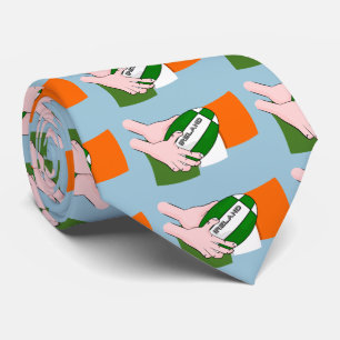 Irländska Rugby Team Supports Flagga med Boll Slips