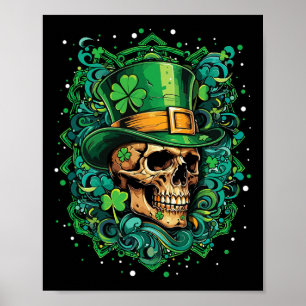 Irländska Saint Patrick's Day Paddy Shamrock Dia D Poster