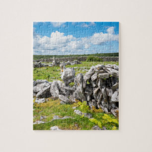 Irländska scenen i Burren Ireland Pussel