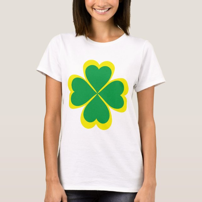 Irländska schamprock kor för Saint patrick-dagen Tee Shirt (Framsida)