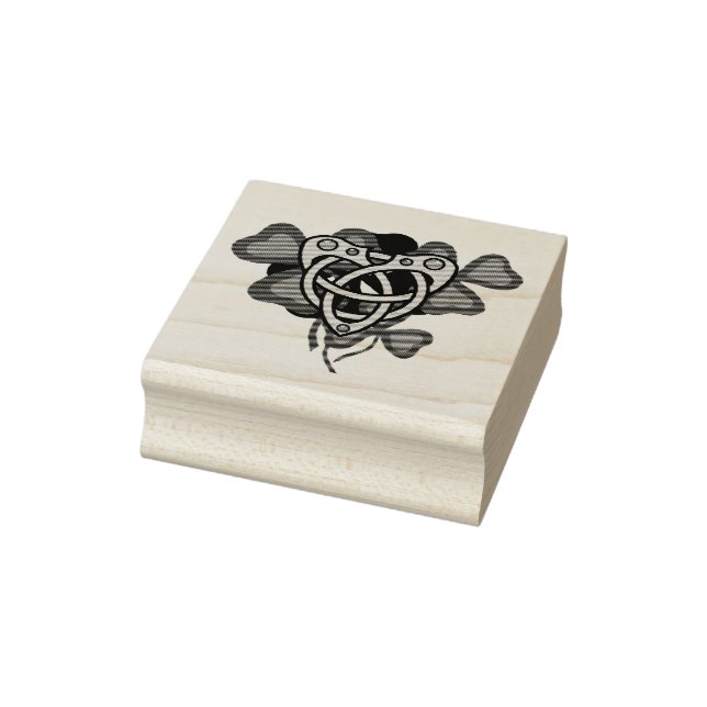 Irländska schyssten, irländskt keltiskt hjärta, ir stämpel (Stämpel)