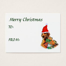 Irländska Setter-julklappar Visitkort