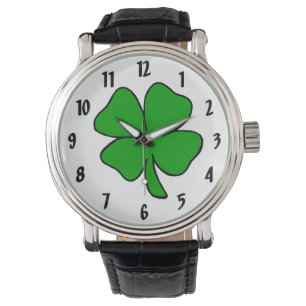 Irländska shamrockar armbandsur