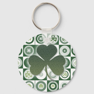 Irländska shamrockskeychains & nyckelringar