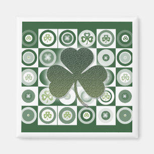 Irländska shamrocksmagneter magnet