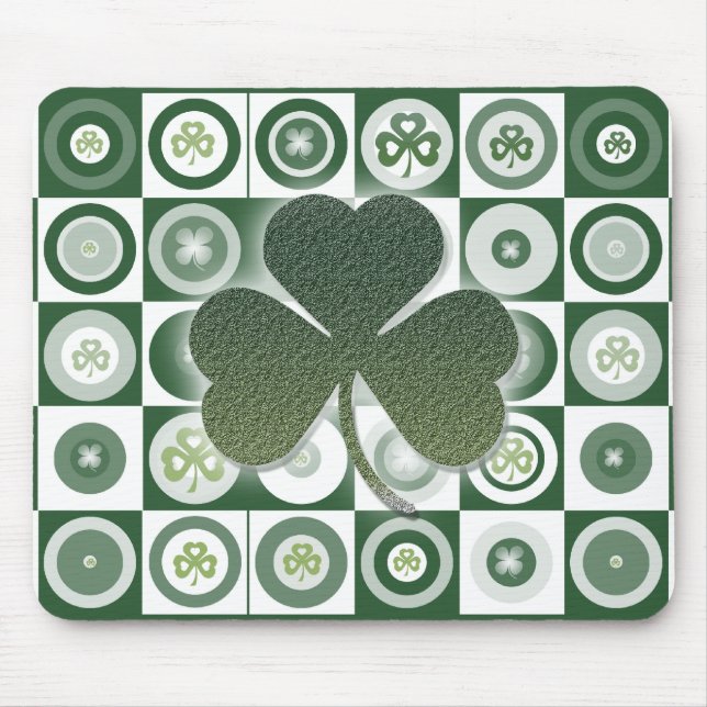 Irländska shamrocksmousepads musmatta (Framsidan)