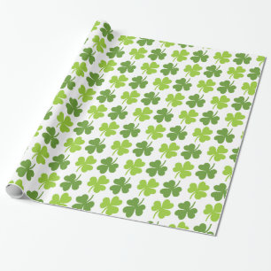 Irländska ShamrockSts Patrick dag Presentpapper